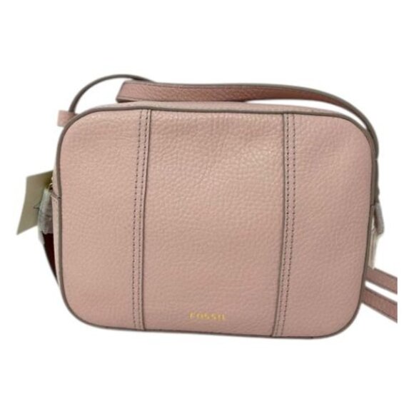 Fossil Gemma Camera Bag Dusty Rose Leather Crossbody Minimalist Purse - Picture 16 of 16